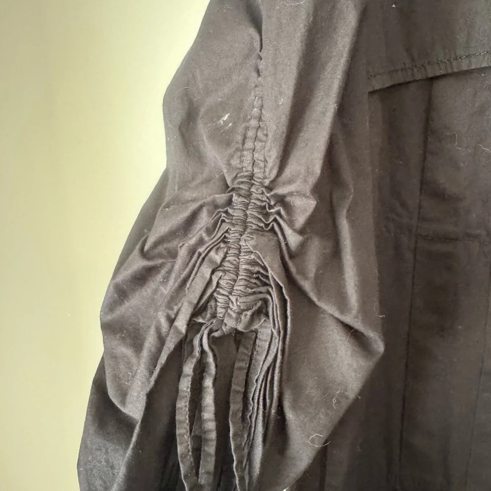 Tory Burch Black Utility Shirt-Jacket with Gold Hardware - Picture 4 of 5